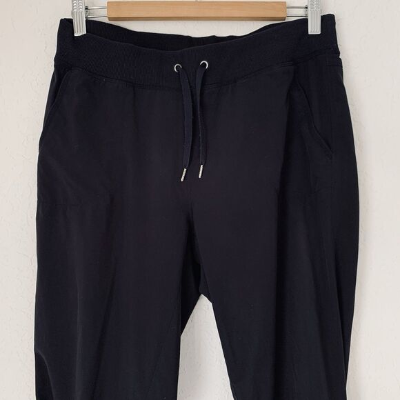 Athleta Jogger Pants Black Women 6 Stretch Waist Pockets Workout Athletic Gym - Picture 3 of 11